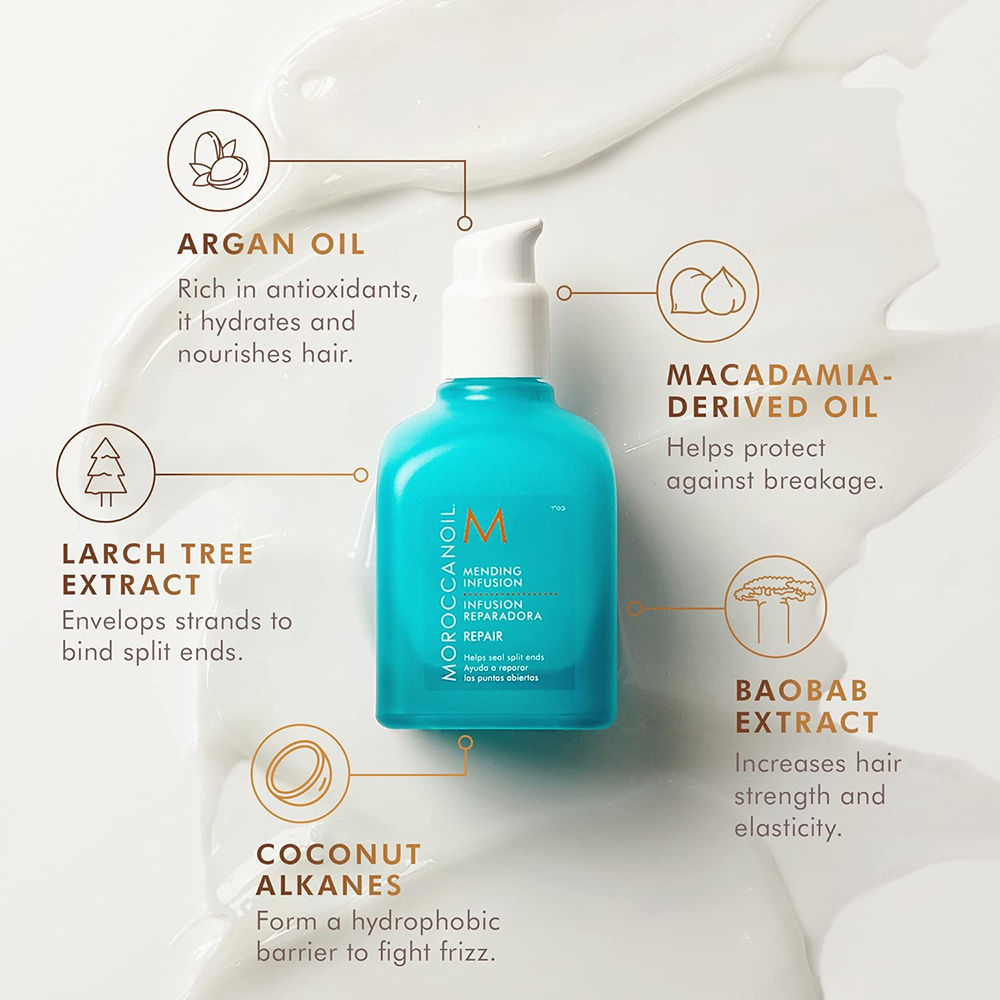 Moroccanoil Mending Infusion with Argan Oil Leave-in Finishing Serum to Help Seal Split Ends, 75ml
