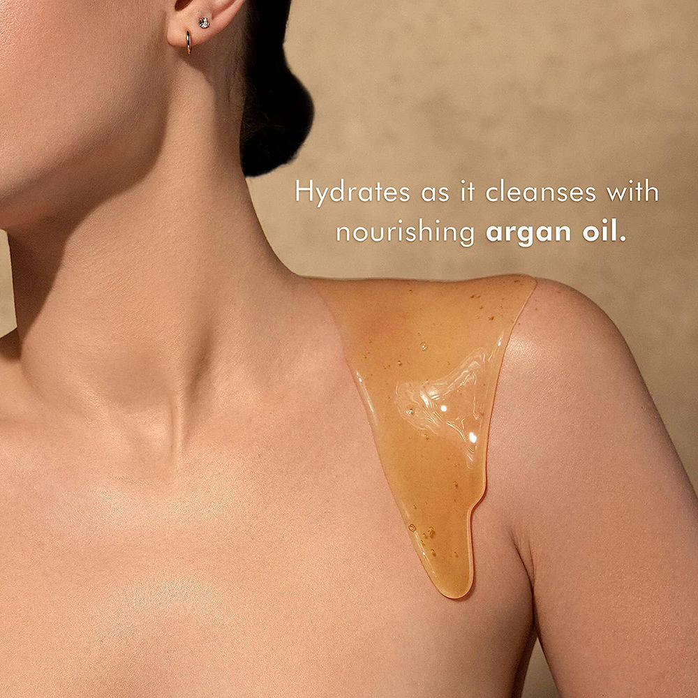 Moroccanoil Shower Gel Ambre Noir Argan Oil-Infused for Gently Cleanses, Hydrates & Softens Skin, 250ml