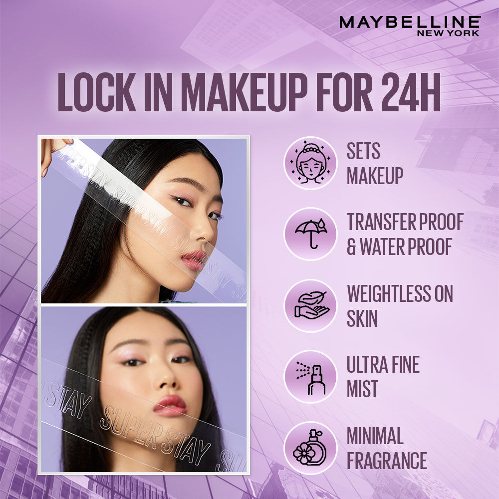 Maybelline New York Superstay Double Fixer, Double Fixing Polymers For 2X Longwear + 24H Hydration, 55ml Buy at Indicrest Image 2