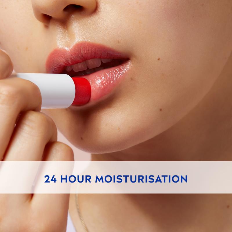 Nivea Tinted Lip Balm with Natural oils & 24H melt-in moisture- Fruity Strawberry Shine, 4.8g Buy at Indicrest Image 5