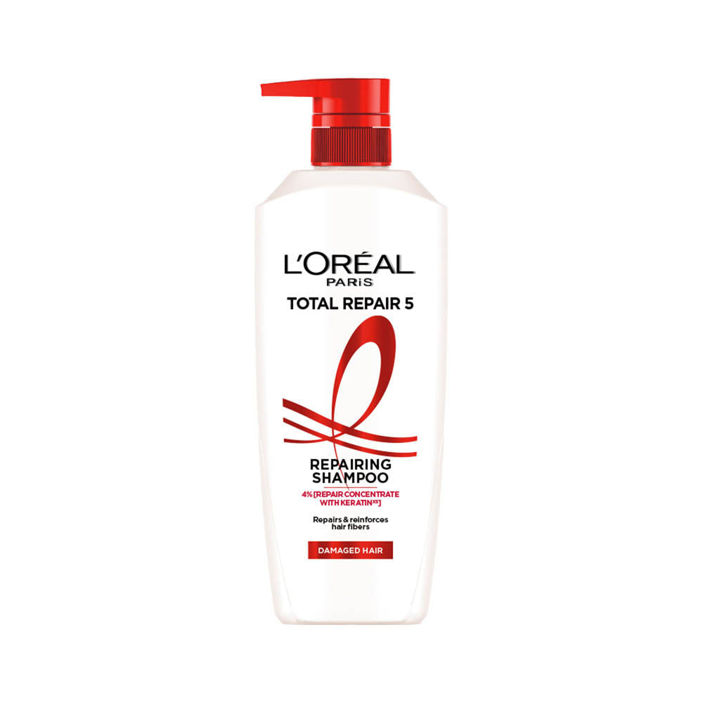 L'Oreal Paris Total Repair 5 Repairing Shampoo With Keratin XS For Damaged Hair, 650ml Buy at Indicrest Image 11