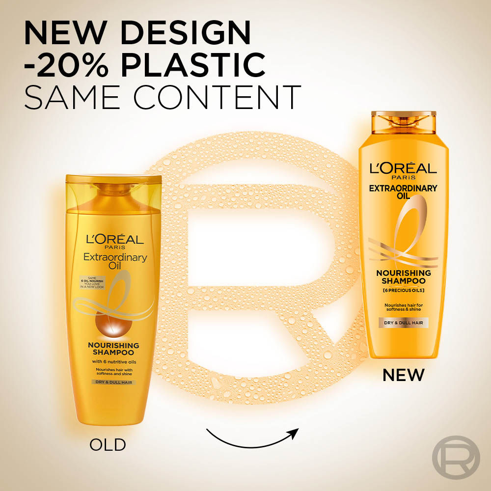 L'Oreal Paris Extraordinary Oil Nourishing Shampoo For Dry & Dull Hair, 340ml Buy at Indicrest Image 2
