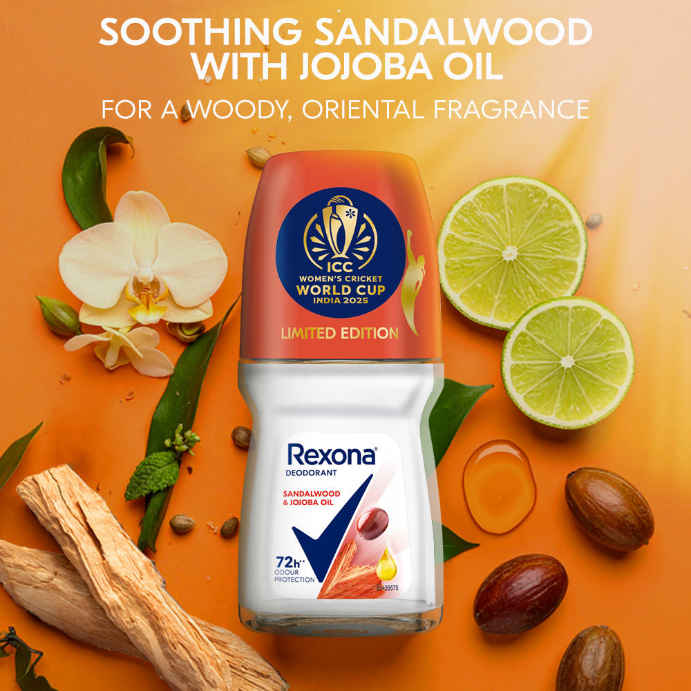 Rexona Antiperspirant Roll-on - Sandalwood And Jojoba Oil, 50ml Buy at Indicrest Image 7