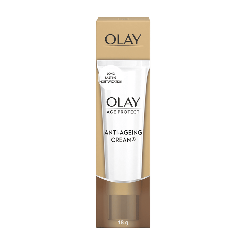 Olay Age Protect Anti-Ageing Cream, Lightens Dark Spots & Reduces Wrinkles With Salicylic Acid & BHA, 18g Buy at Indicrest