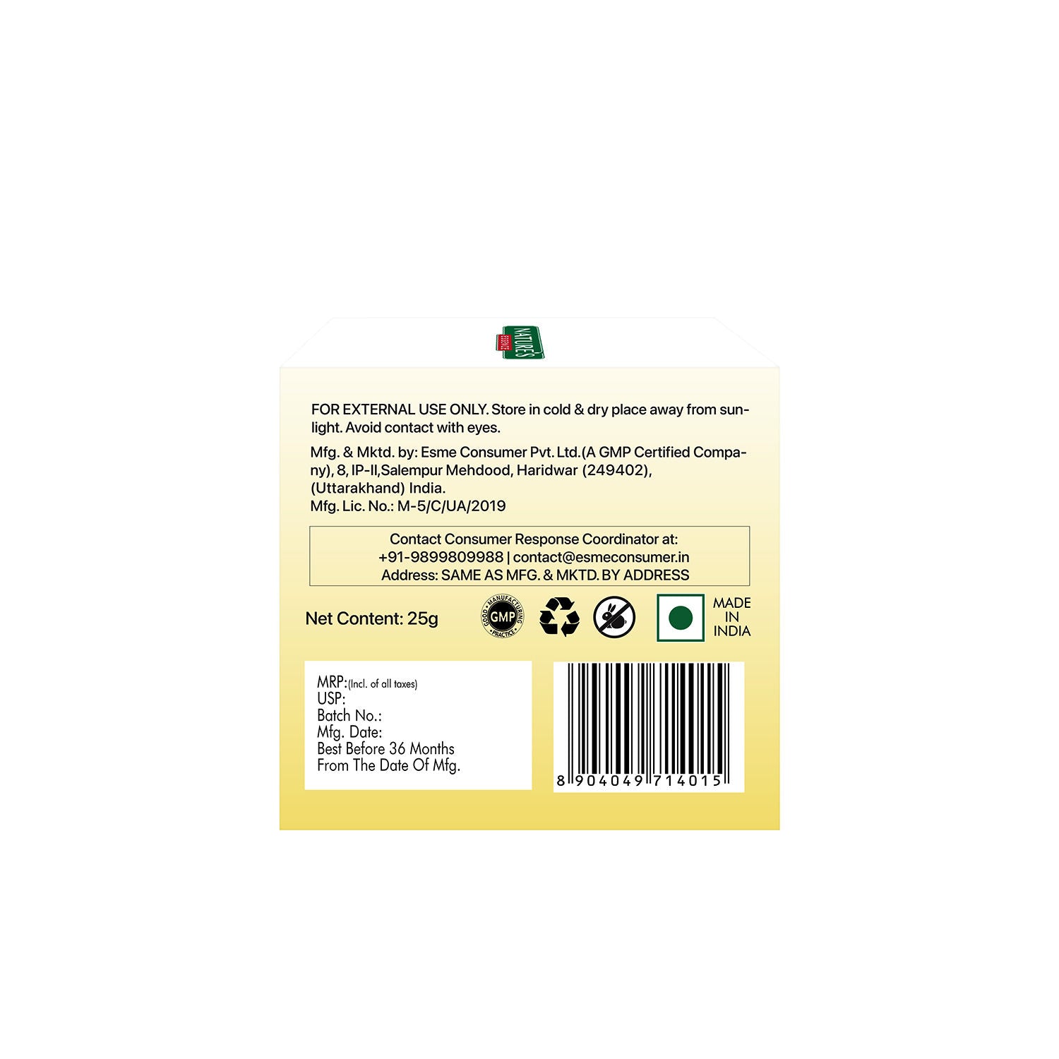 Nature's Essence Bright Glow Vitamin C Serum Cream, 25g Buy at Indicrest Image 7