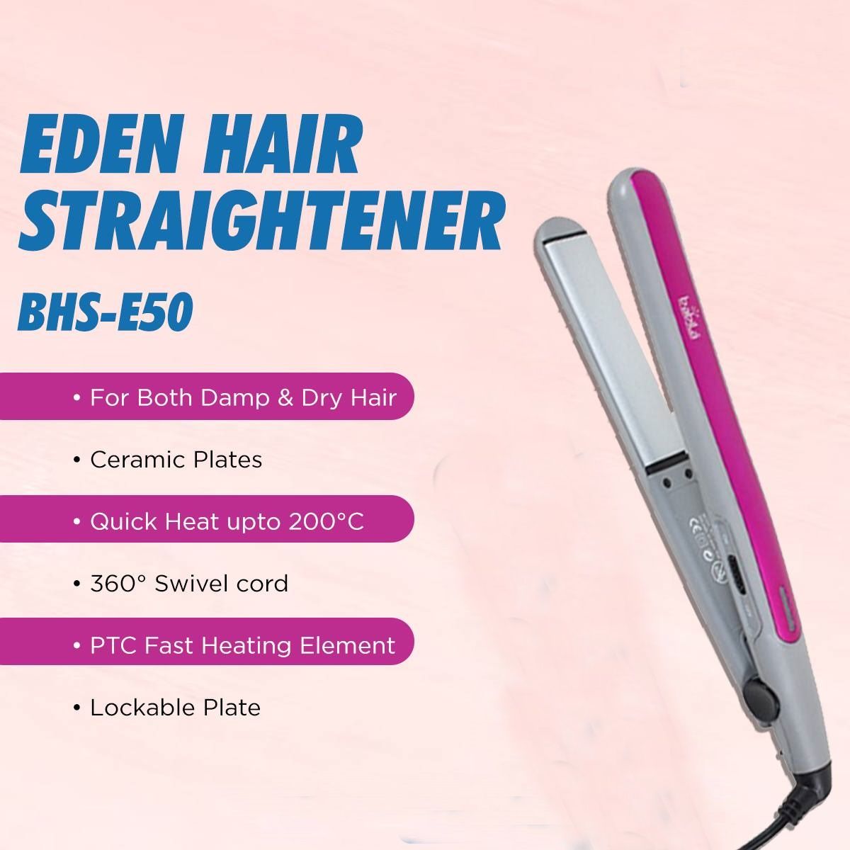 Babila Eden Hair Straightener, 1 piece Buy at Indicrest Image 4
