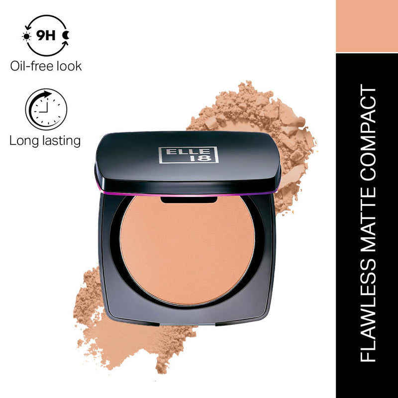 Elle 18 Lasting Glow Compact For 9Hr Oil-free Makeup, With Vitamin E & C - 1 Pearl, 9g Buy at Indicrest