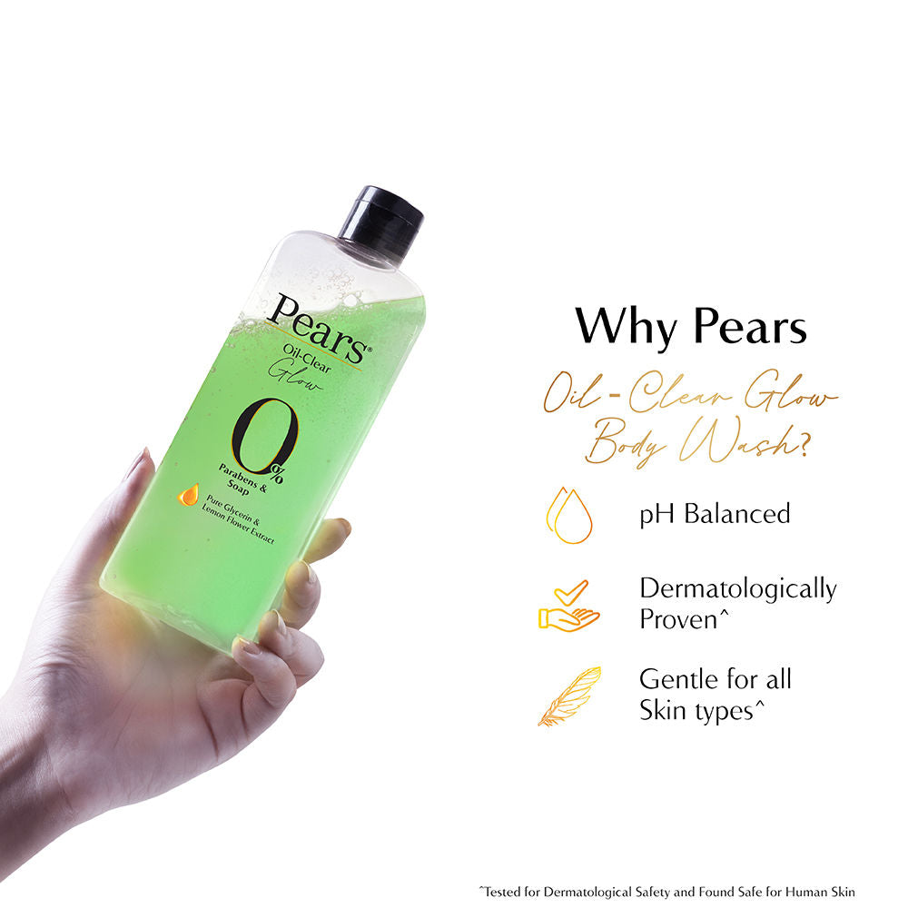 Pears Oil-Clear and Glow Body Wash Paraben Free Shower Gel 98% Pure Glycerin, 250ml Buy at Indicrest Image 6
