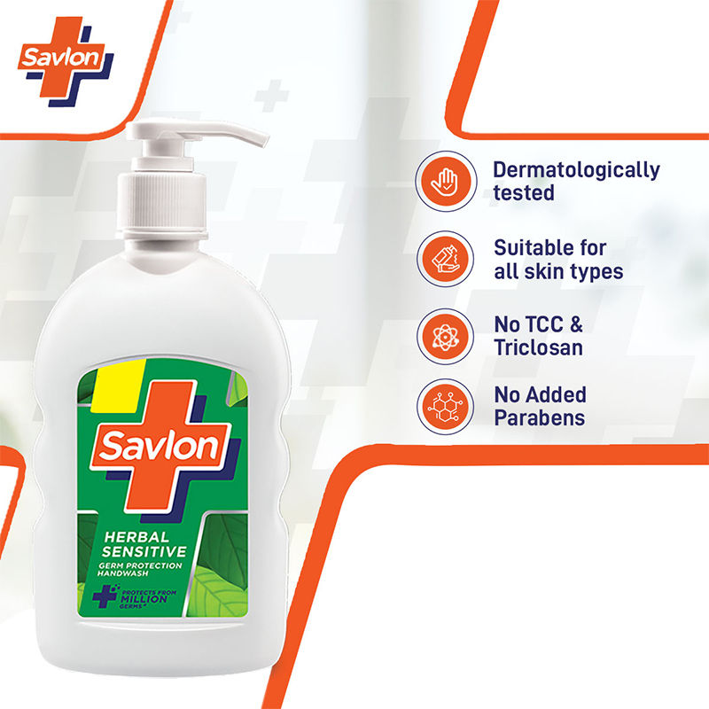 Savlon Herbal Sensitive pH balanced Liquid Handwash, 460ml Buy at Indicrest Image 4