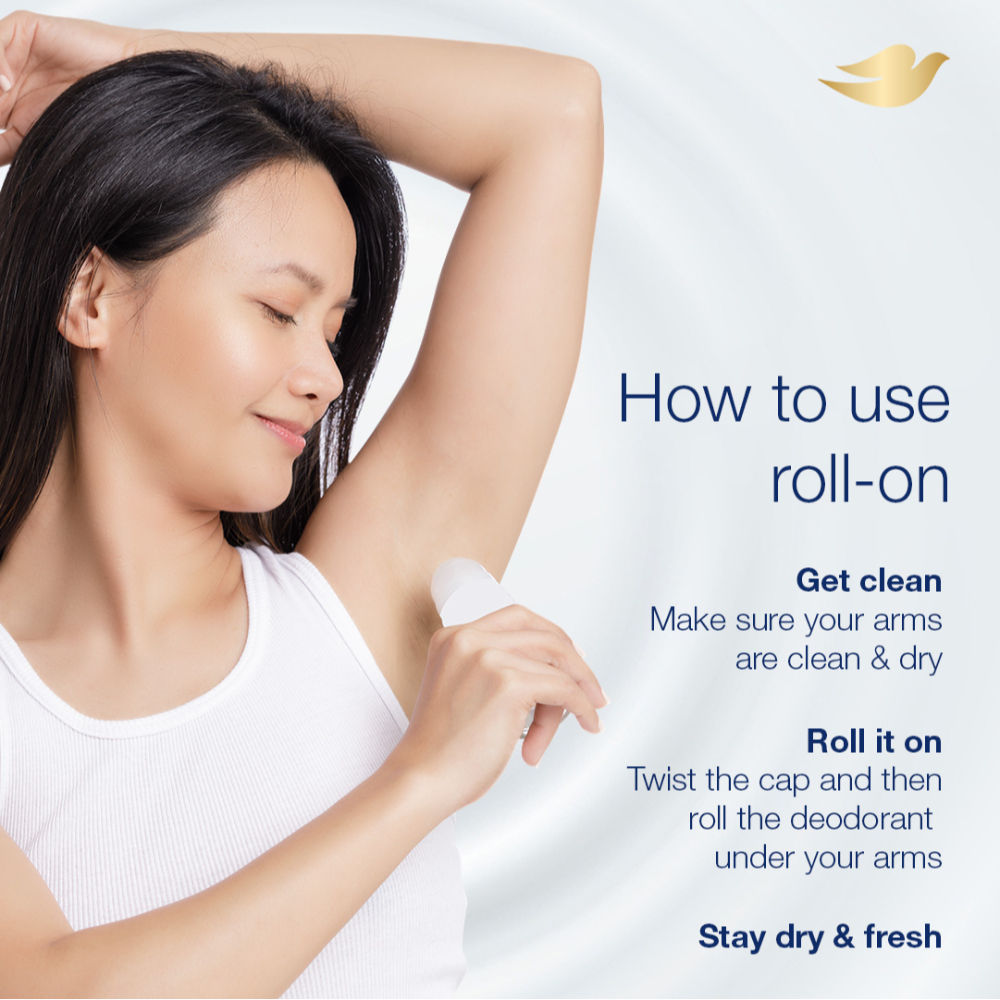 Dove Original Deodorant Roll On (Pack of 2), 100ml Buy at Indicrest Image 8