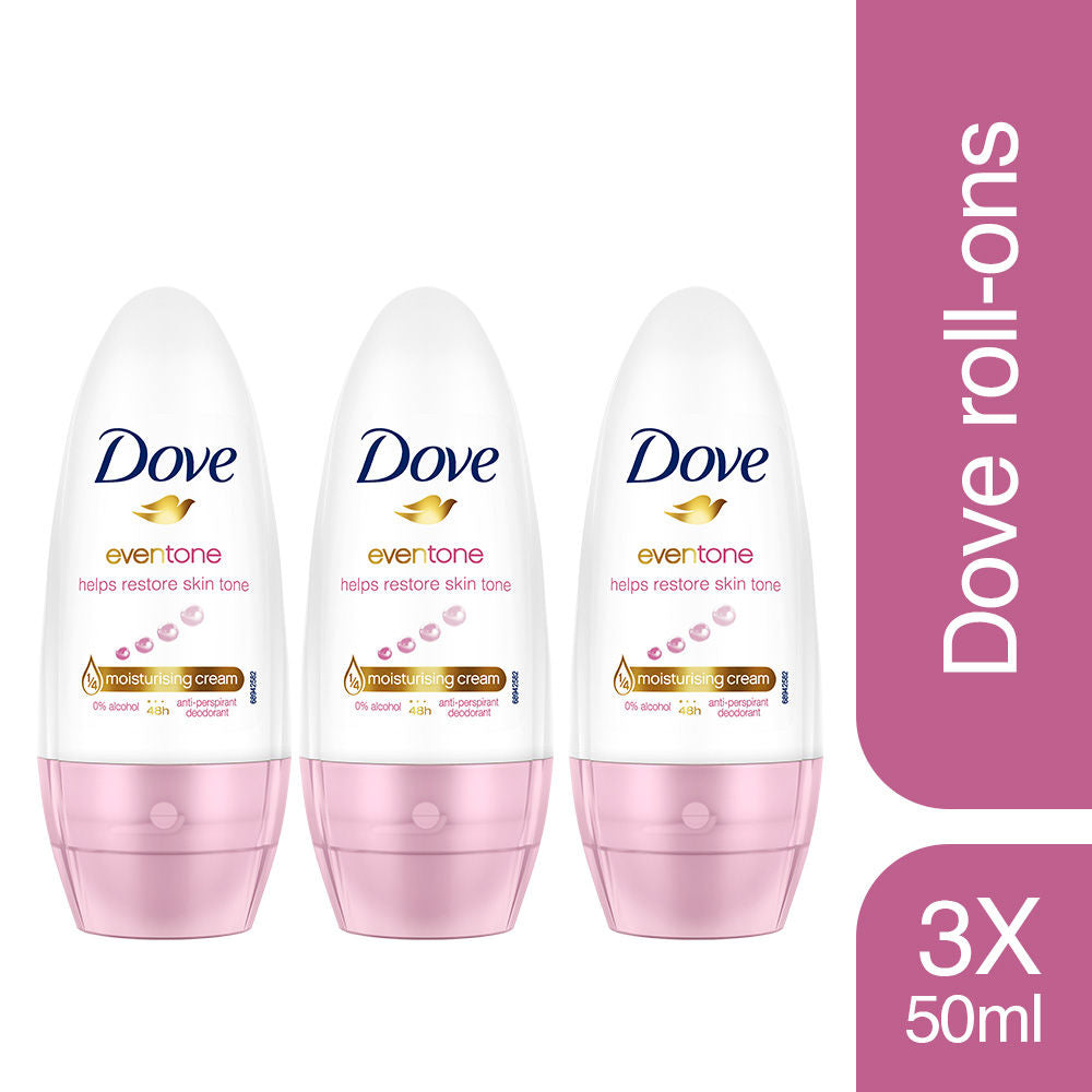 Dove Eventone Deodorant Roll On (Pack Of 3), 150ml Buy at Indicrest Image 2