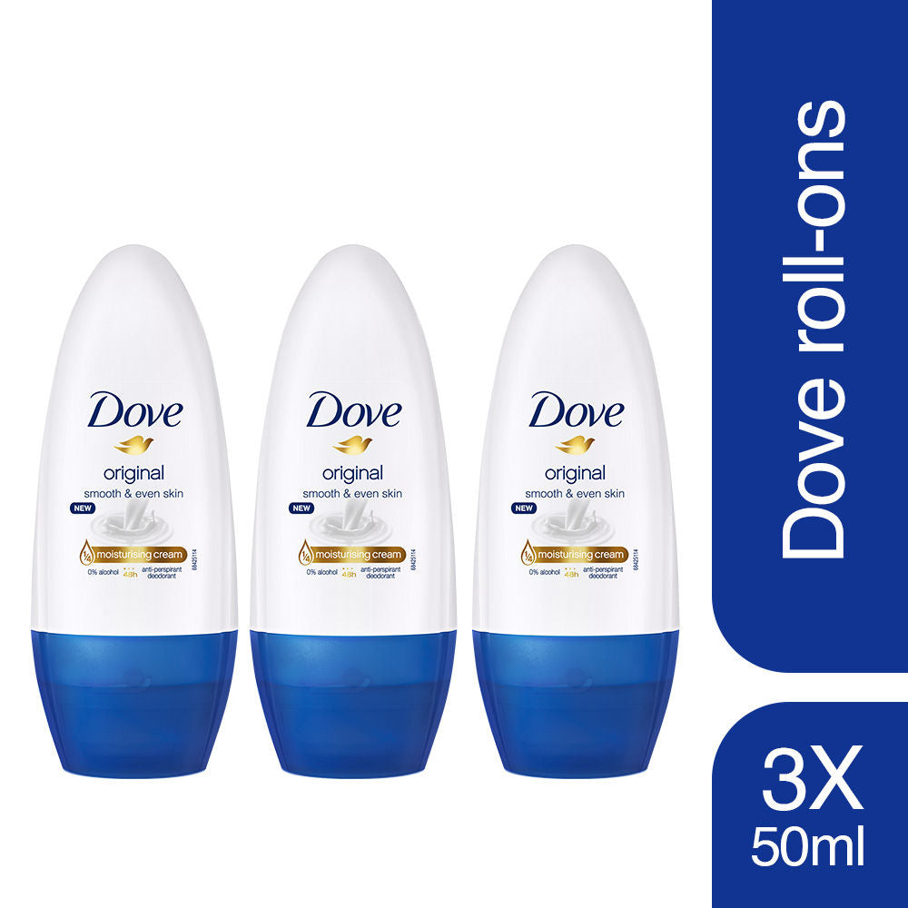 Dove Original Deodorant Roll On (Pack Of 3), 150ml Buy at Indicrest Image 2