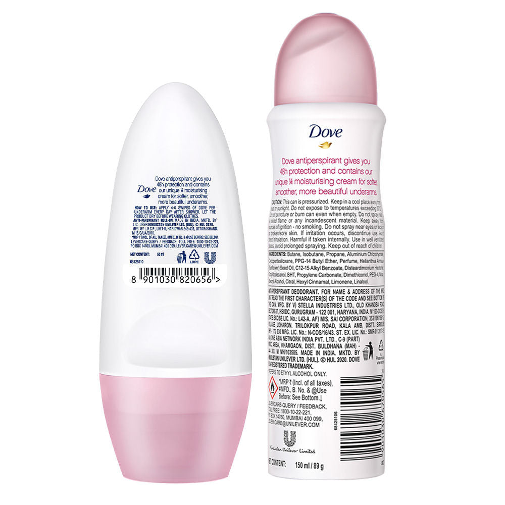 Dove Eventone Deodorant & Dove Eventone Roll On (Pack of 2), 200ml Buy at Indicrest Image 3