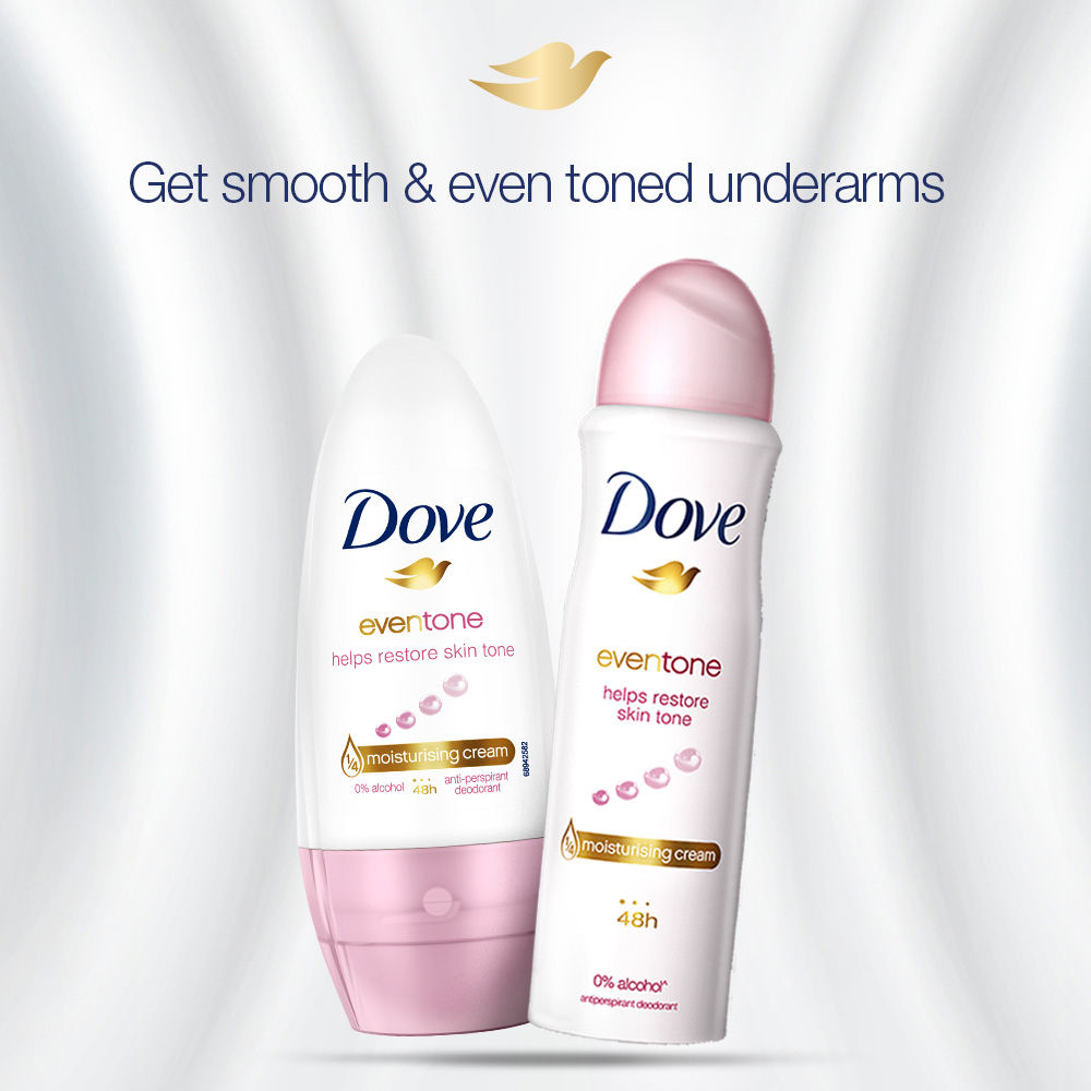 Dove Eventone Deodorant & Dove Eventone Roll On (Pack of 2), 200ml Buy at Indicrest Image 4