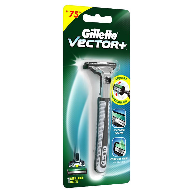 Gillette Vector Manual Shaving Razor For Men, 1 piece Buy at Indicrest Image 3
