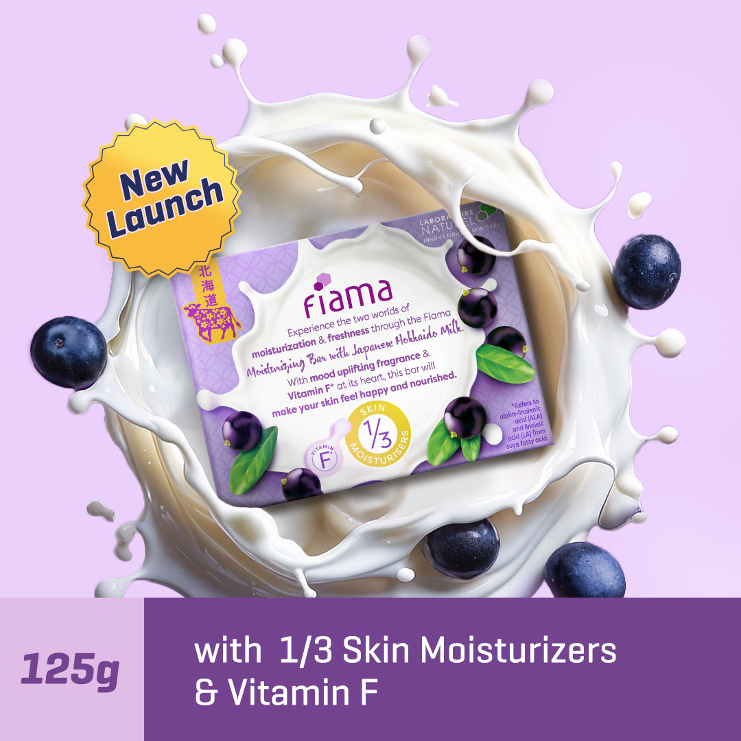 Fiama Japanese Hokkaido Milk & Acai Berr Moisturizing Soap Bar, 125g Buy at Indicrest Image 3