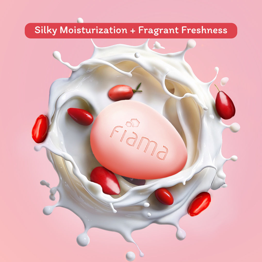 Fiama Japanese Hokkaido Milk & Goji Berry Moisturizing Soap Bar, 125g Buy at Indicrest Image 2