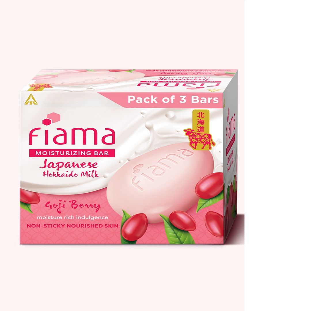 Fiama Japanese Hokkaido Milk & Goji Berry Moisturizing Soap Bars (Pack of 3), 375g Buy at Indicrest Image 8