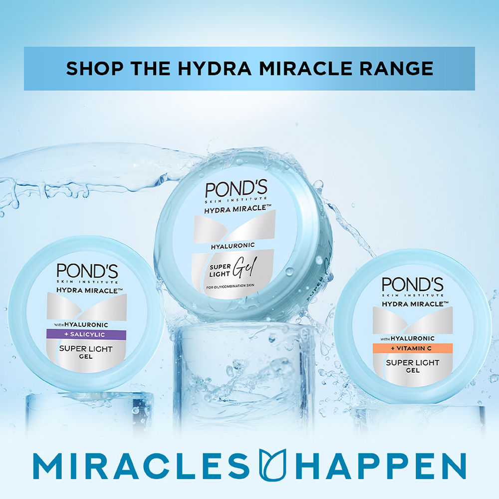 Pond’s Hydra Miracle Super Light Gel With Hyaluronic Acid & Salicylic, 200ml Buy at Indicrest Image 8