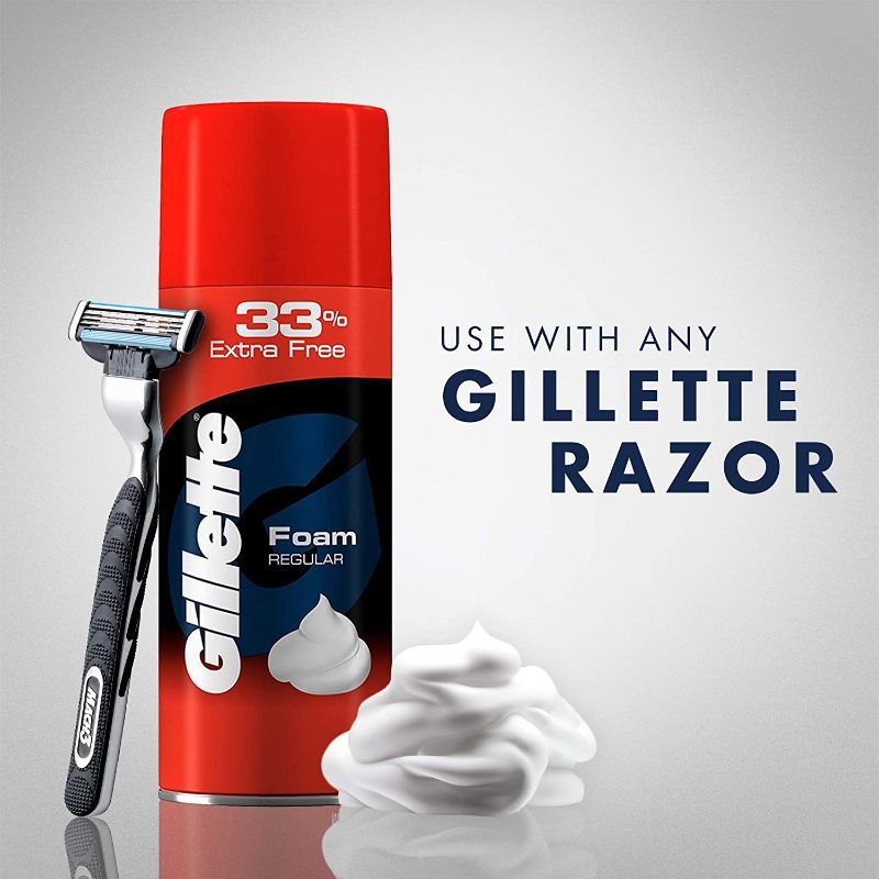 Gillette Regular Pre Shave Foam 33% Extra Free, 418g Buy at Indicrest Image 8