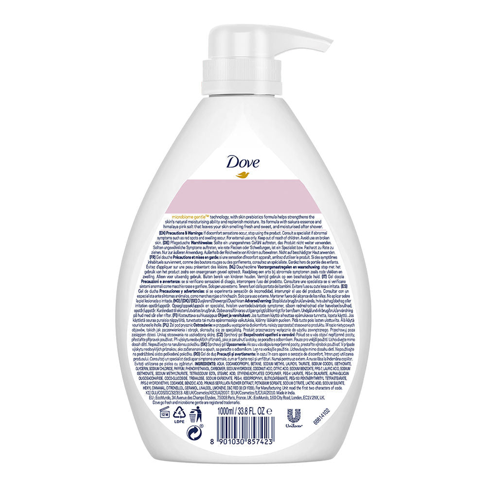 Dove Body Wash - Sakura Blossom Go Fresh, 1000ml Buy at Indicrest Image 3
