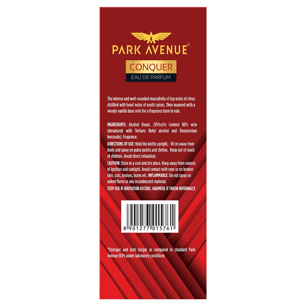 Park Avenue Eau De Perfum Conquer For Him, 100ml Buy at Indicrest Image 9