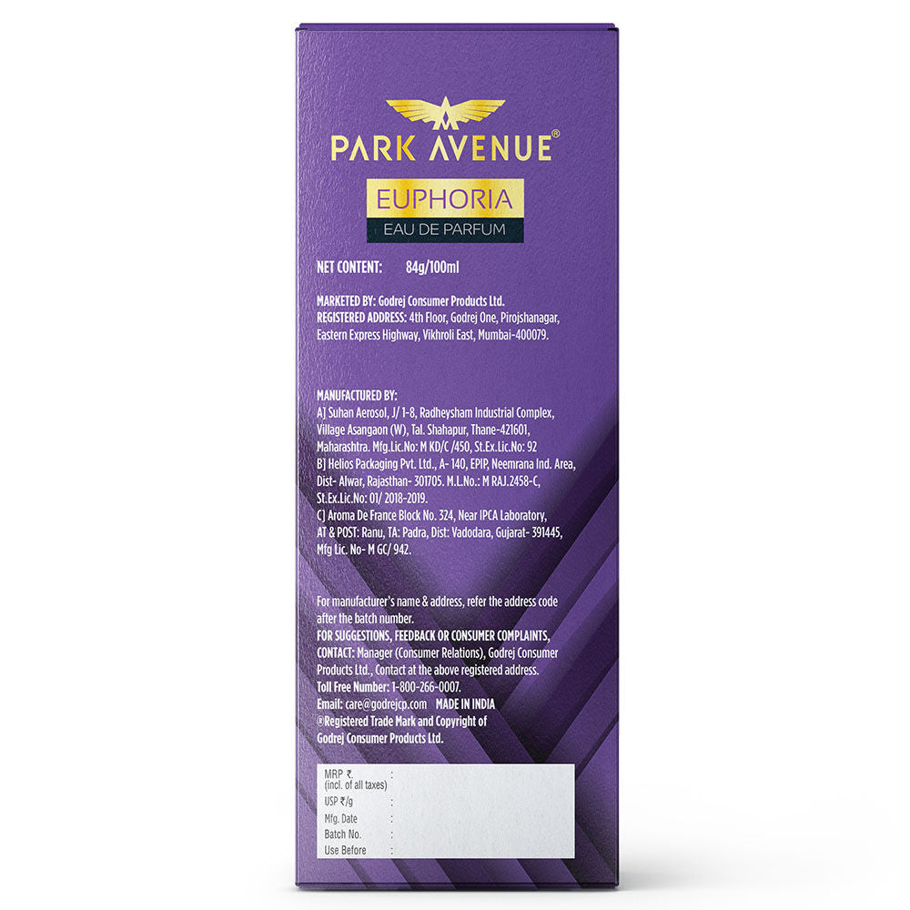 Park Avenue Eau De Perfum Euphoria For Him, 100ml Buy at Indicrest Image 8