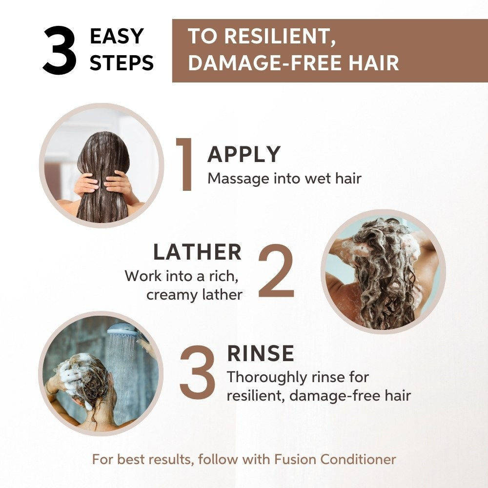 Wella Professionals Fusion Intense Repair Shampoo For Damaged Hair With Silk Amino Acids, 50ml Buy at Indicrest Image 7