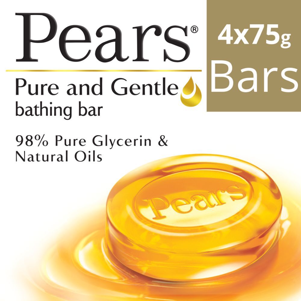Pears Pure & Gentle Bathing Bar (Pack of 4), 75g Each Buy at Indicrest Image 2