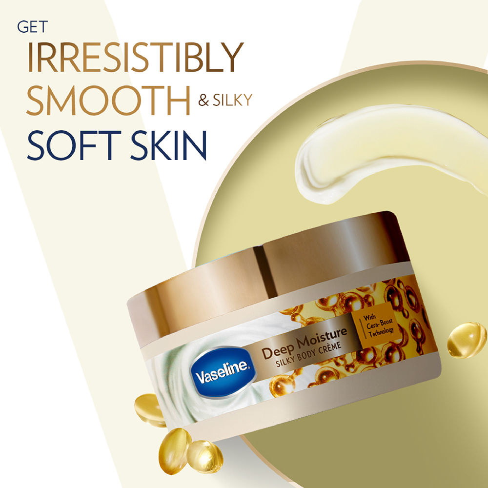 Vaseline Deep Moisture Silky Body Creme, 180g Buy at Indicrest Image 2