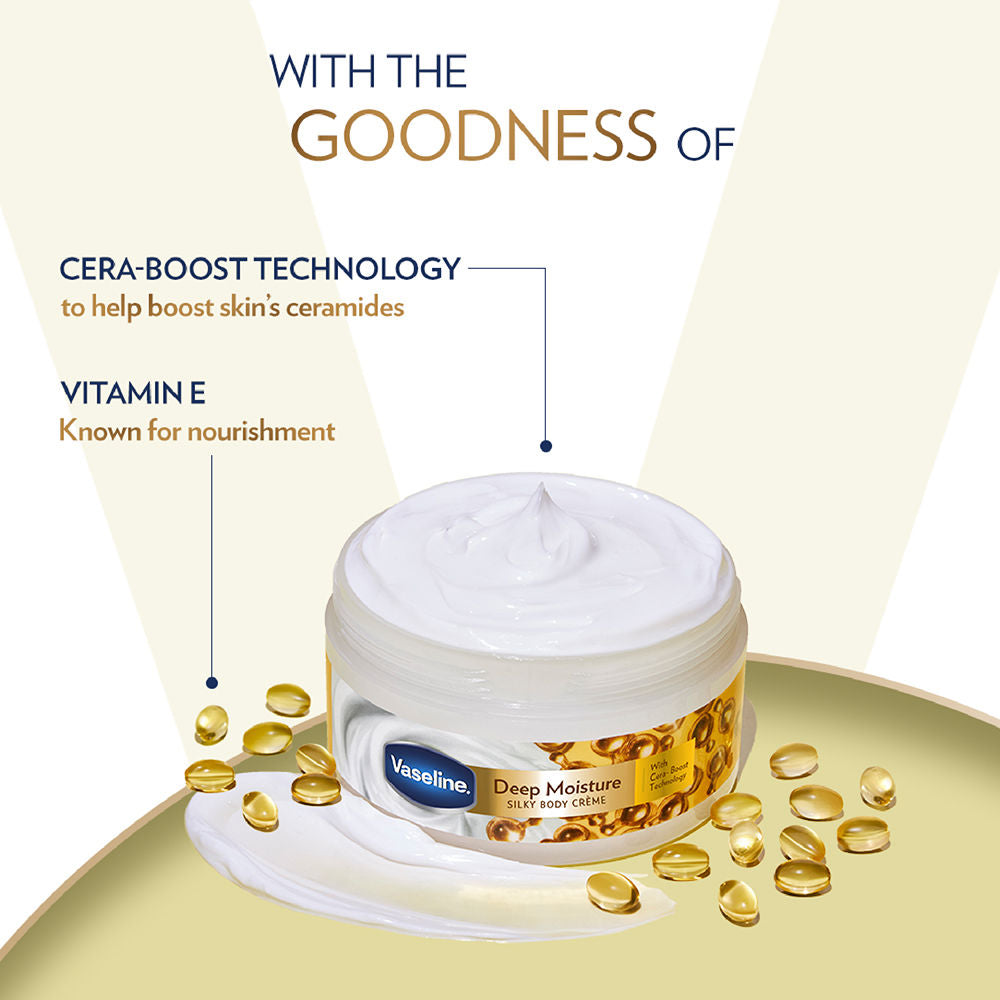 Vaseline Deep Moisture Silky Body Creme, 180g Buy at Indicrest Image 4