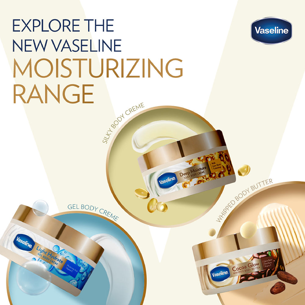 Vaseline Deep Moisture Silky Body Creme, 180g Buy at Indicrest Image 6