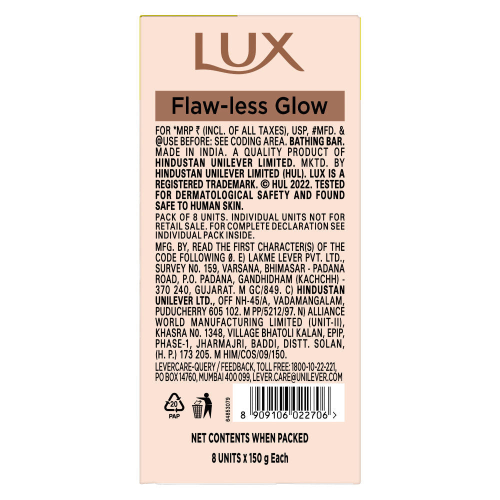 Lux Jasmine & Vitamin E Soap (Pack of 8), 150g Each Buy at Indicrest Image 7