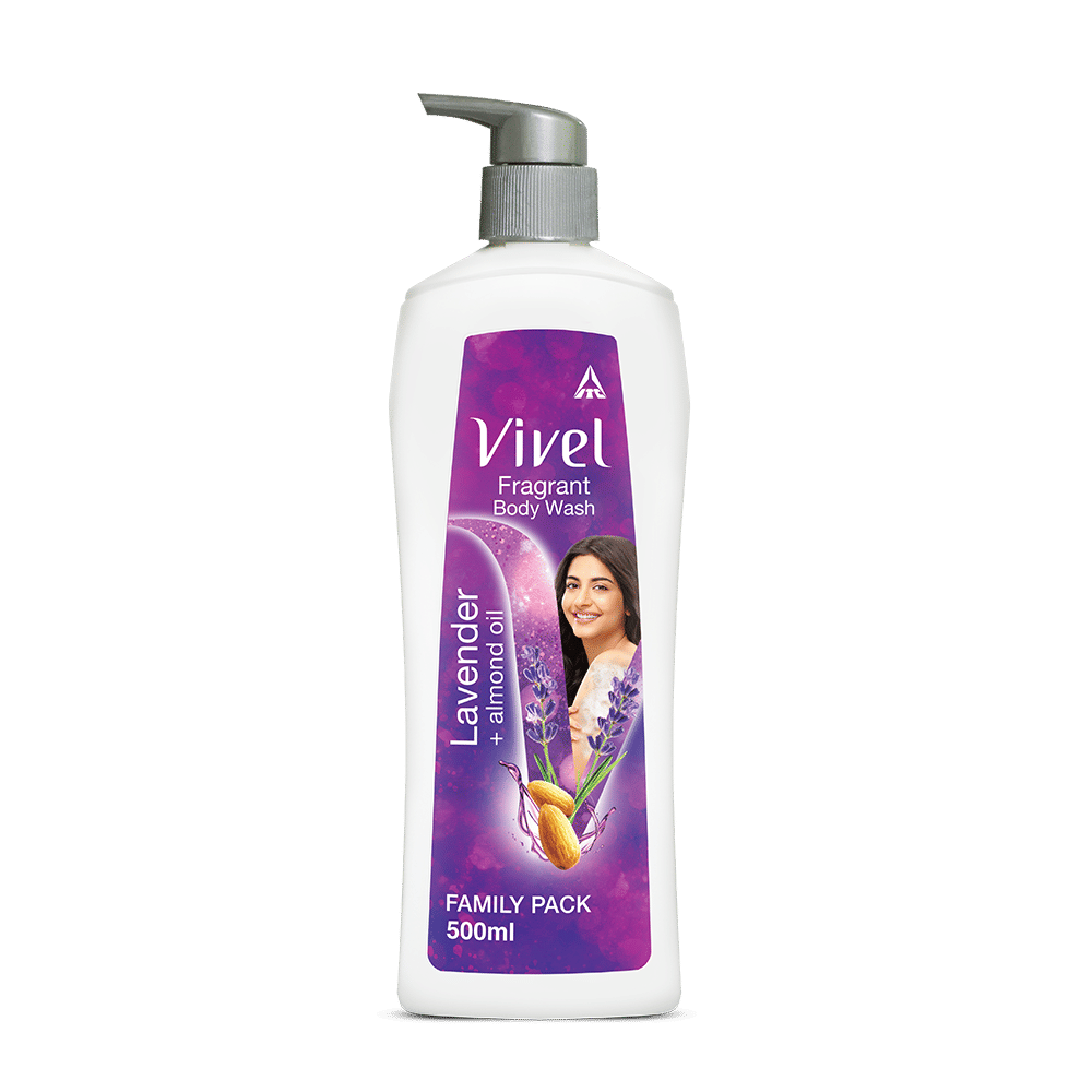 Vivel Moisturizing Fragrant Body Wash Lavender & Almond Oil Pump Bottle Shower Gel, 500ml Buy at Indicrest Image 8