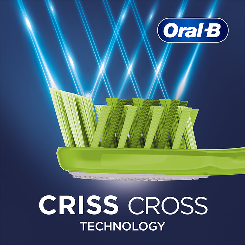Oral-B Criss Cross Toothbrush with Neem Extract - Medium (Buy 2 Get 2 Free) Buy at Indicrest Image 2