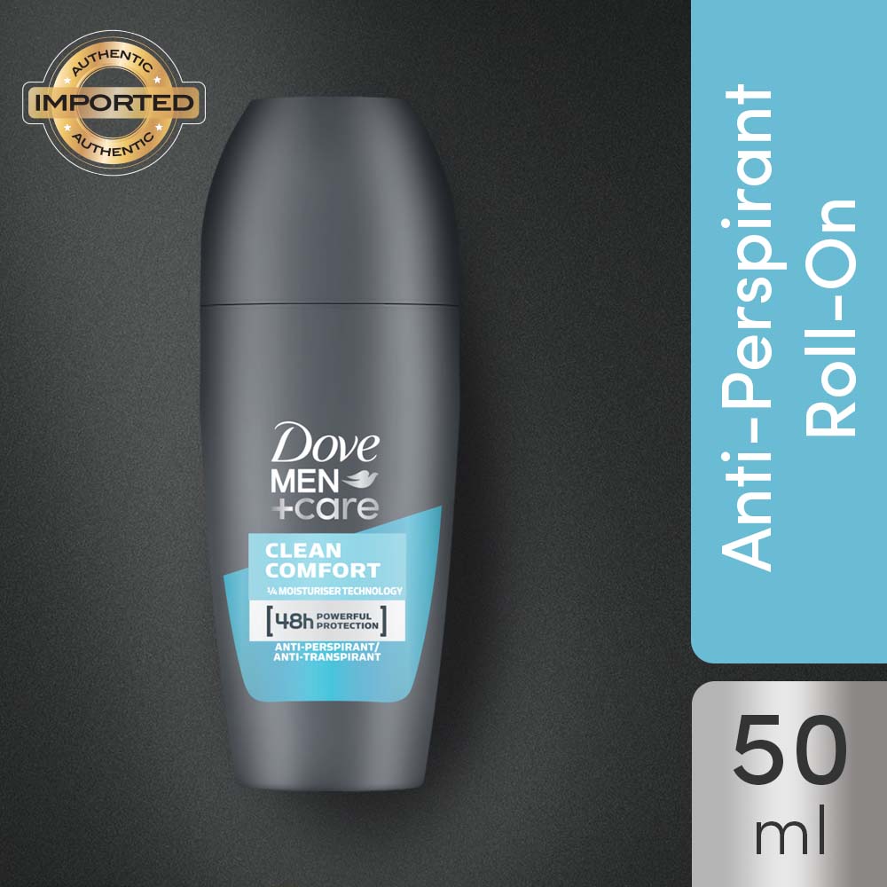 Dove Men + Care Clean Comfort Anti - Perspirant Roll - On, 50ml Buy at Indicrest Image 2