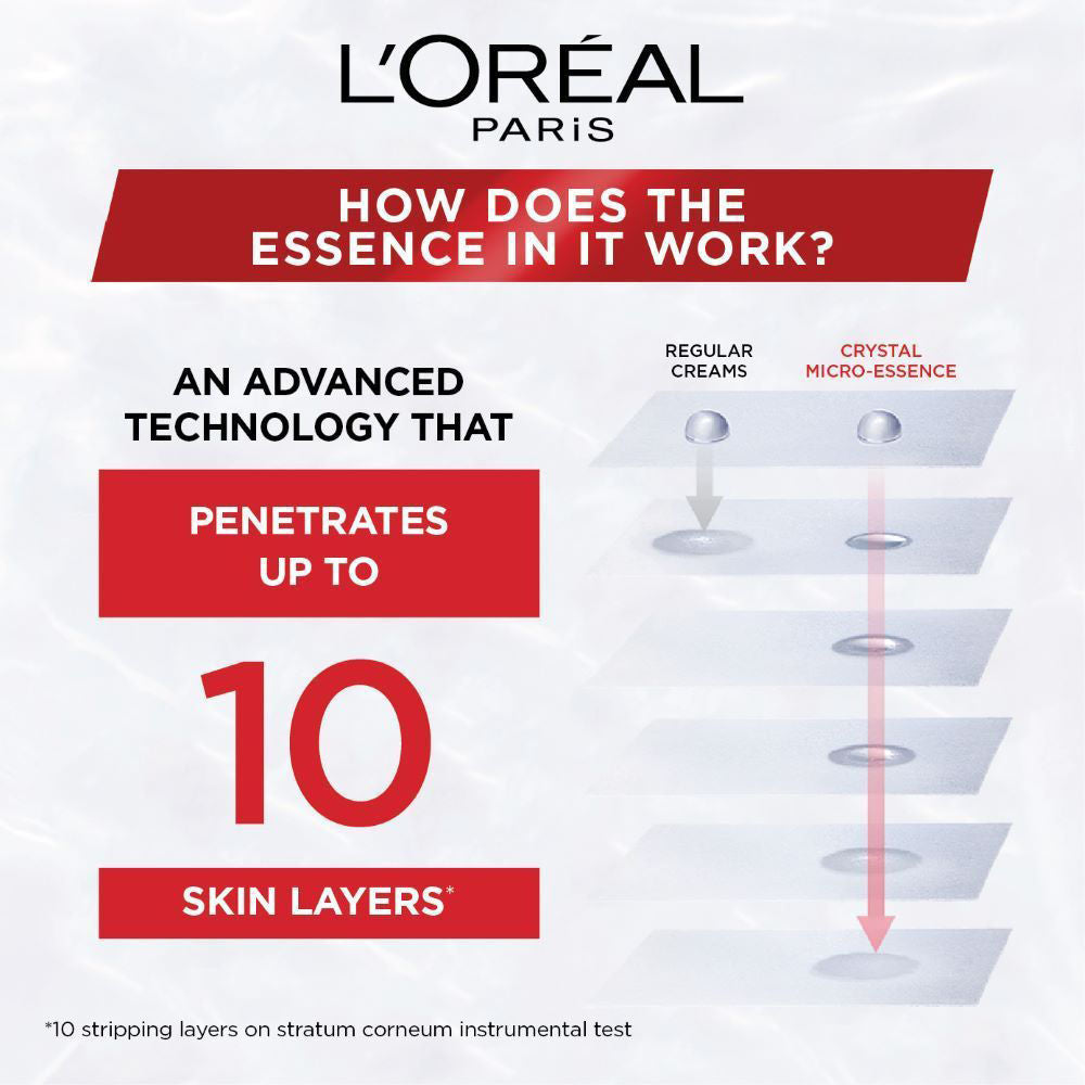 L'Oreal Paris Revitalift Crystal Micro-Essence Brightening Sheet Mask, 25g Buy at Indicrest Image 2