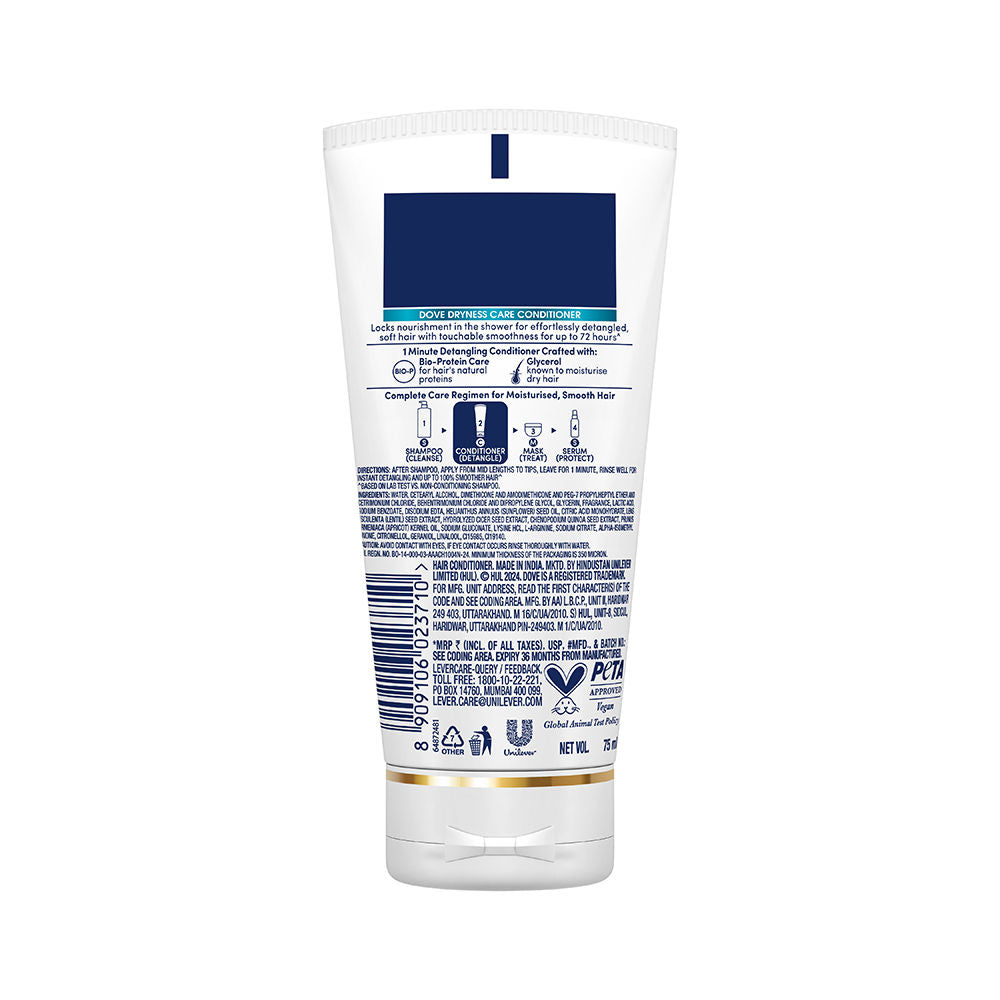 Dove Dryness Care Hair Conditioner For Dry & Frizzy Hair Restores Smoothness, 80ml Buy at Indicrest Image 10