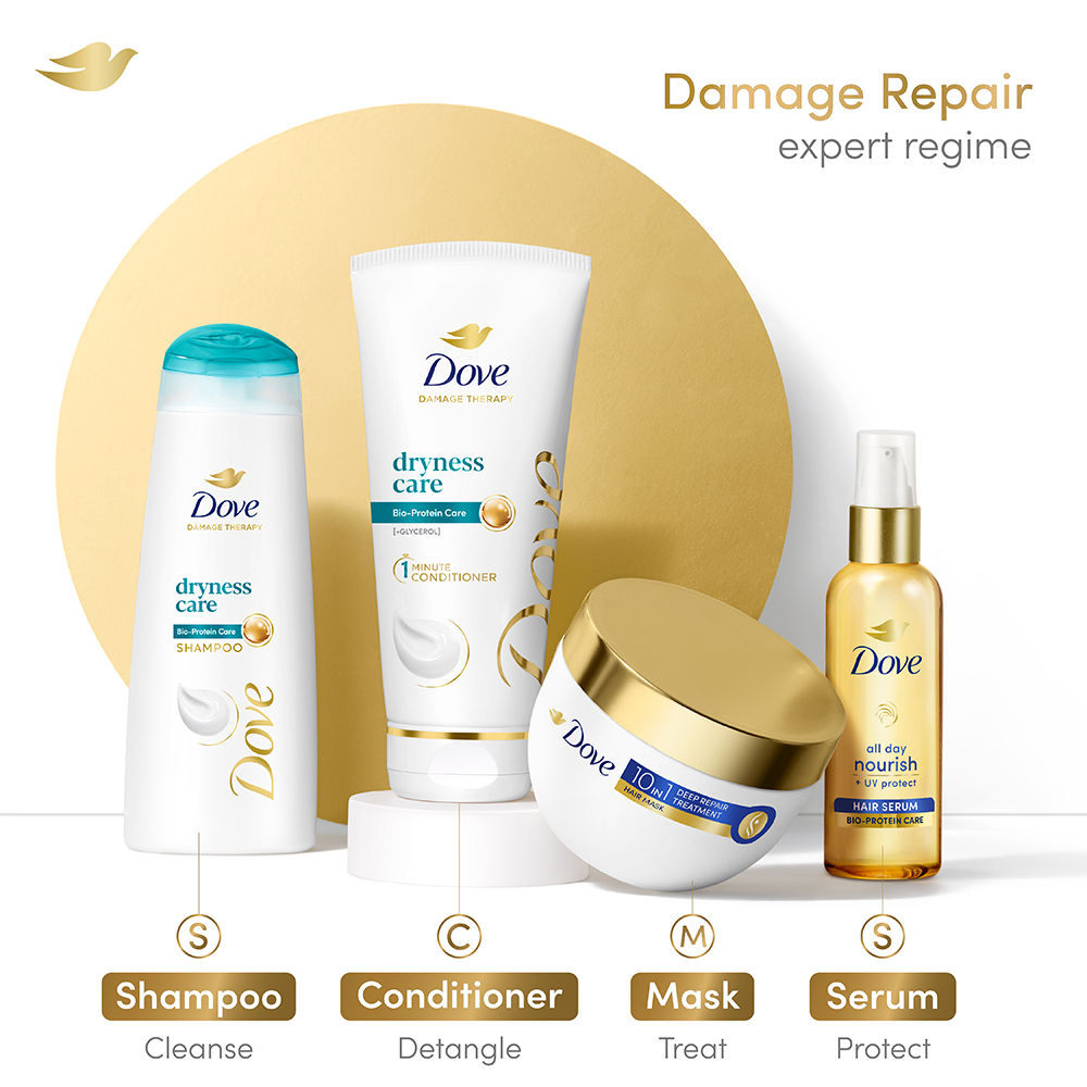 Dove Dryness Care Hair Conditioner For Dry & Frizzy Hair Restores Smoothness, 80ml Buy at Indicrest Image 9