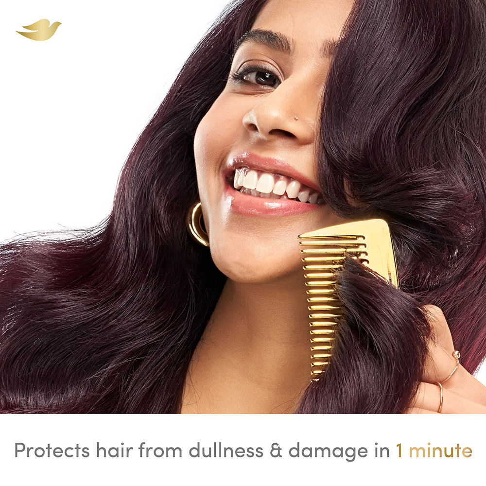 Dove Daily Shine Conditioner with Nutritive Serum to Smoothen & Strengthen Damaged Hair, 175ml Buy at Indicrest Image 4