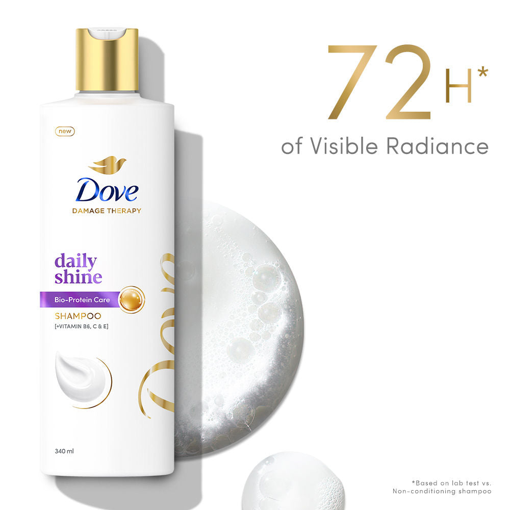 Dove Daily Shine Shampoo For Dull Hair, 340ml Buy at Indicrest