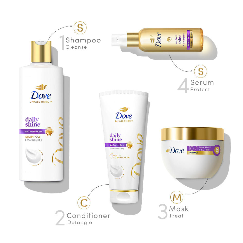 Dove Daily Shine Shampoo For Dull Hair, 340ml Buy at Indicrest Image 6