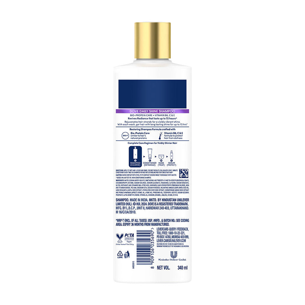 Dove Daily Shine Shampoo For Dull Hair, 340ml Buy at Indicrest Image 9