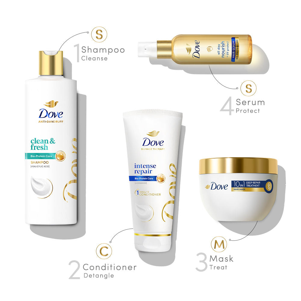 Dove Dandruff Clean & Fresh Shampoo for Clincally Proven, 340ml Buy at Indicrest Image 5