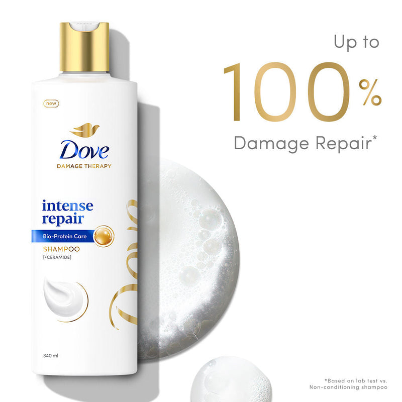 Dove Intense Repair Shampoo For Dry & Damaged Hair, 340ml Buy at Indicrest