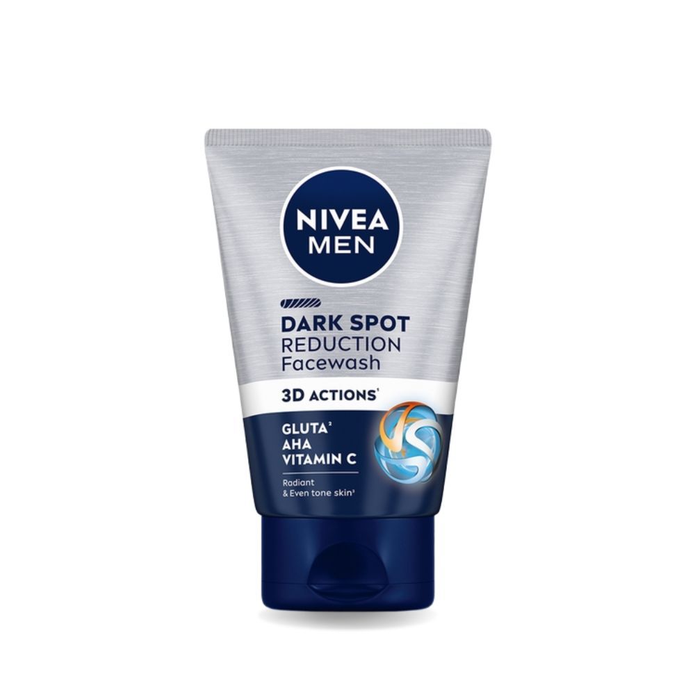 Nivea MEN Face Wash, Dark Spot Reduction, for Clean & Clear Skin with 10x Vitamin C Effect, 100g Buy at Indicrest Image 2