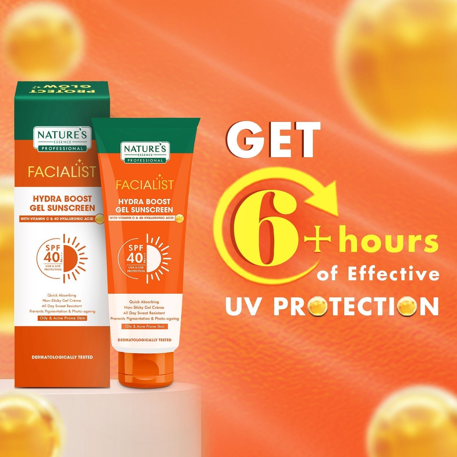 Nature's Essence Professional Hydra Boost Gel SunScreen SPF 40 PA+++, 80g Buy at Indicrest Image 5