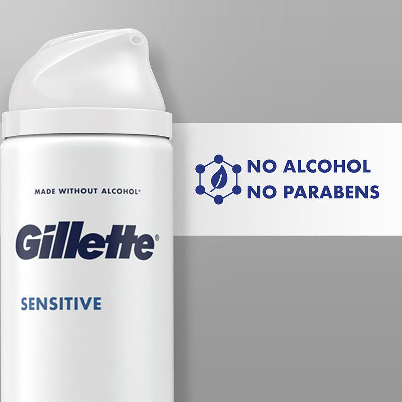 Gillette Sensitive Shaving Gel, Deep Comfort With Aloe Vera 0% Parabene, 195g Buy at Indicrest Image 7