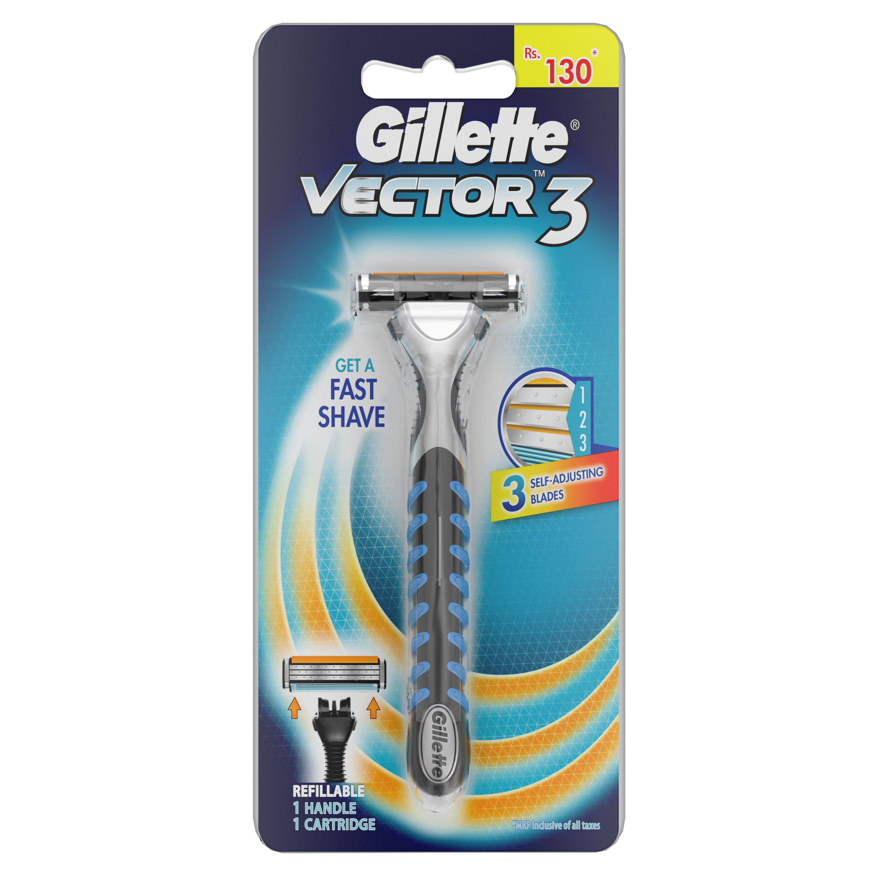 Gillette Vector 3 Manual Shaving Razor for men Buy at Indicrest