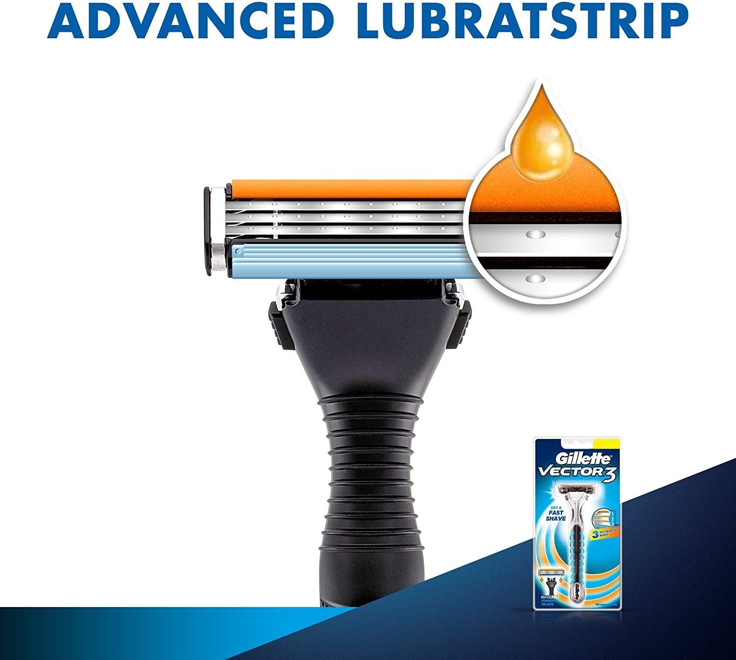 Gillette Vector 3 Manual Shaving Razor for men Buy at Indicrest Image 4